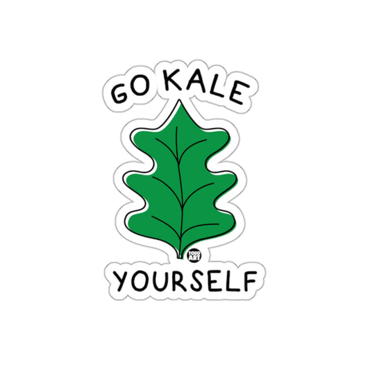 Go Kale Yourself Funny Leaf Sticker for All Ages