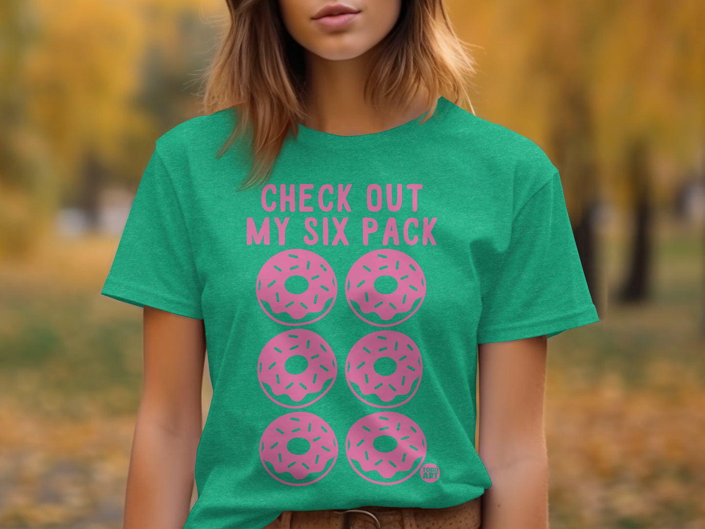 Check Out My Six Pack Donut Print Women's T-Shirt