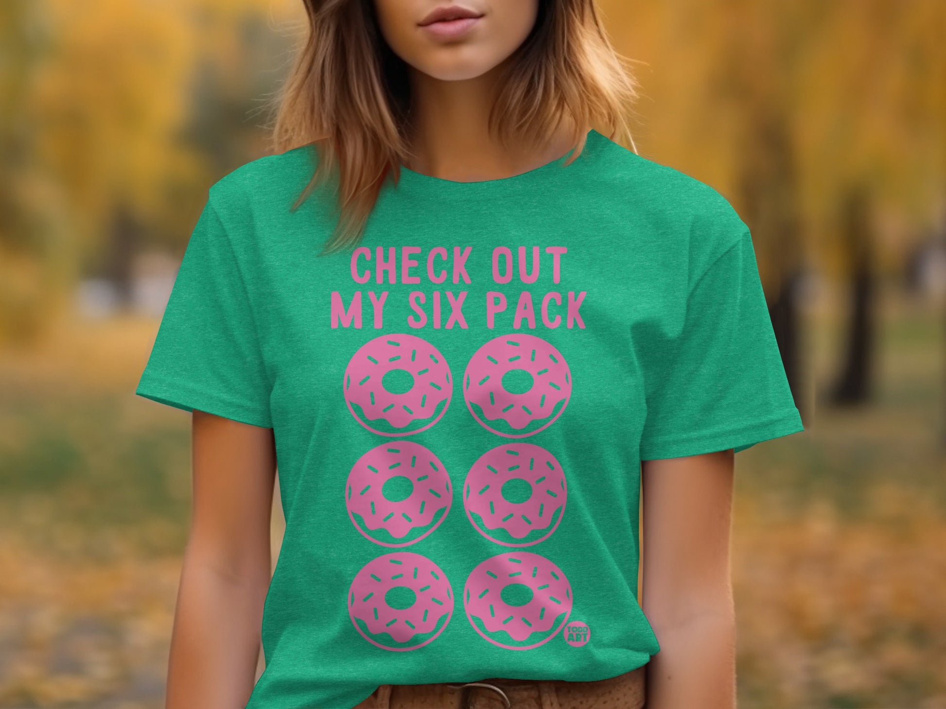 Check Out My Six Pack Donut Print Women's T-Shirt