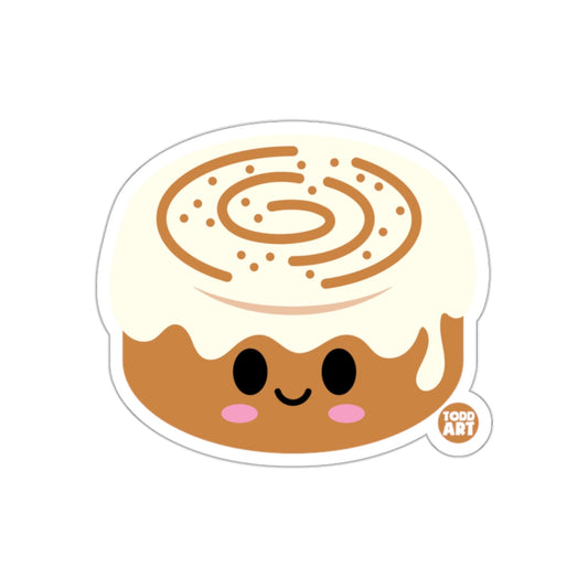 Cute Smiling Cinnamon Roll Kawaii Cartoon Sticker