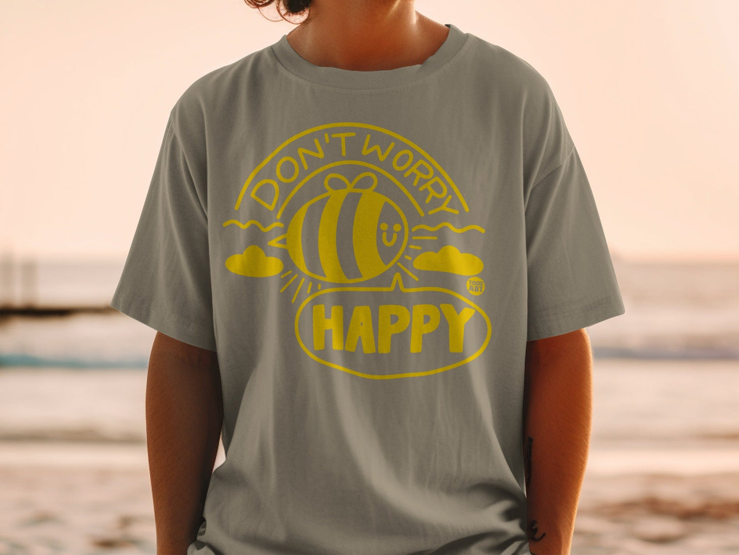 Don't Worry Be Happy Graphic Tee Shirt