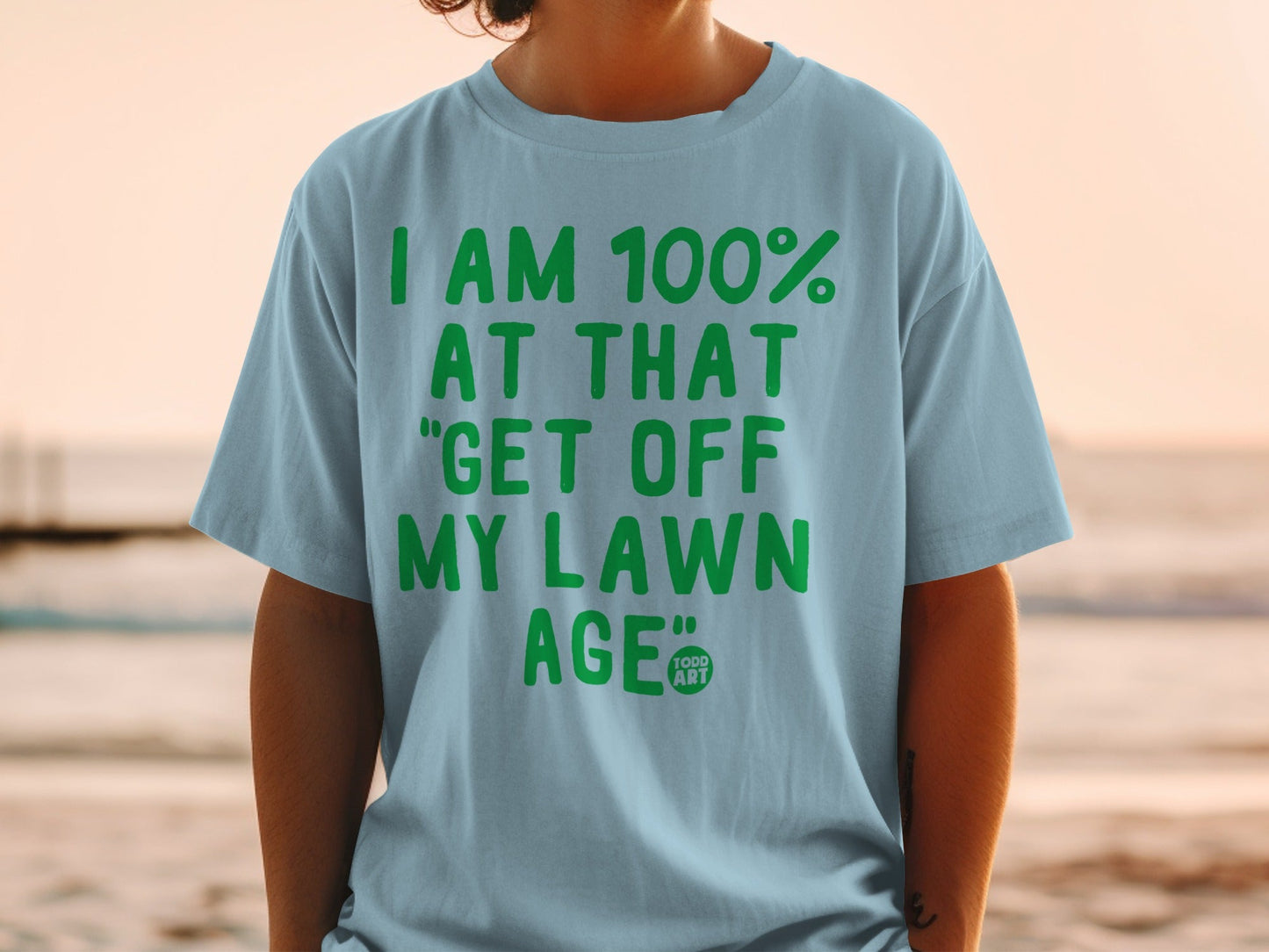 I Am 100 Percent At That Get Off My Lawn Age T-shirt