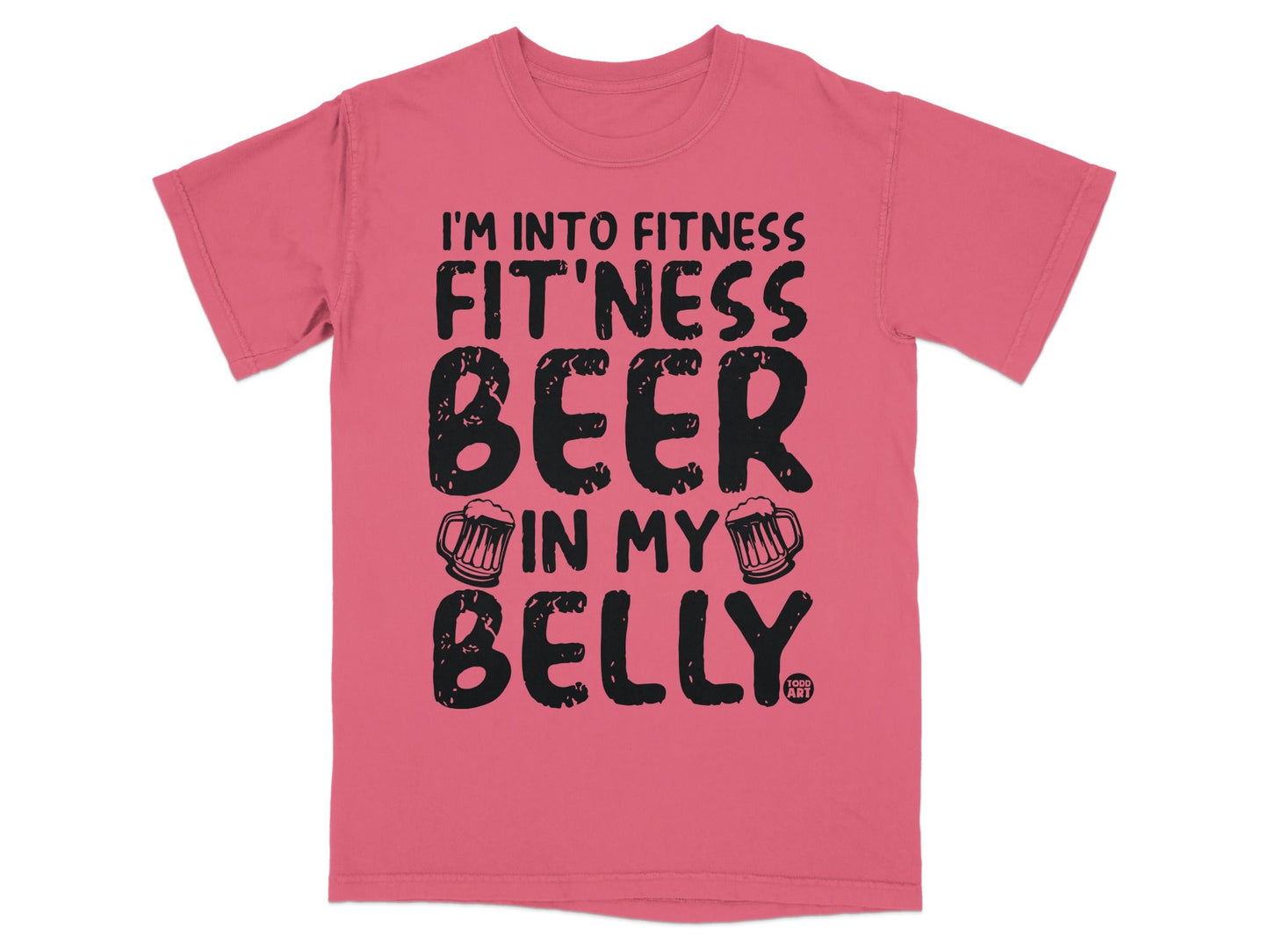 I'm Into Fitness Beer In My Belly Graphic Tee