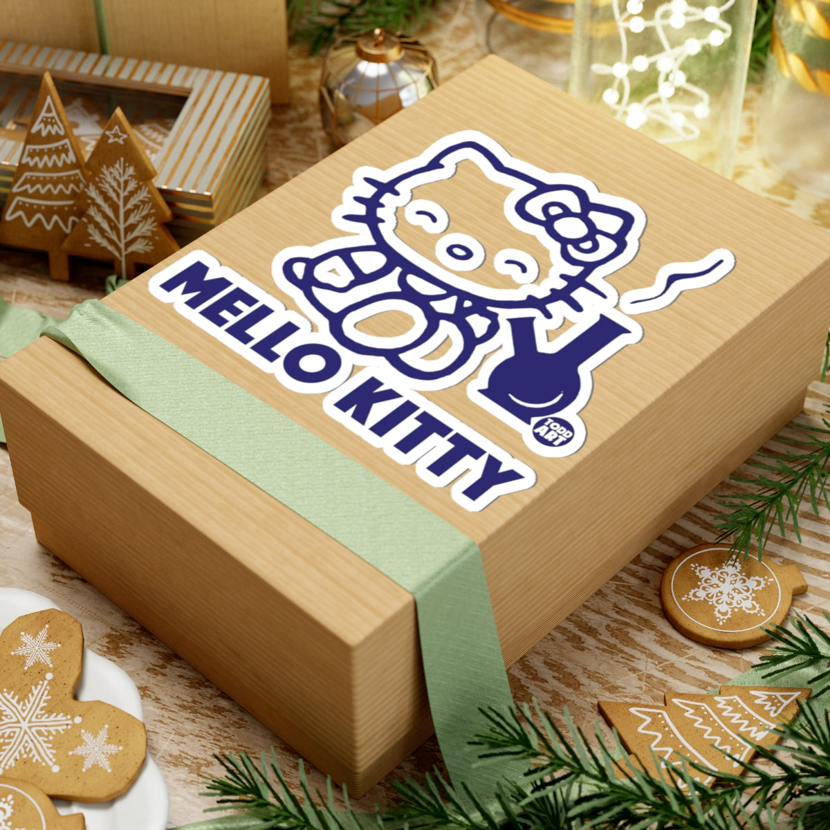 Mello Kitty Todd Art Sticker