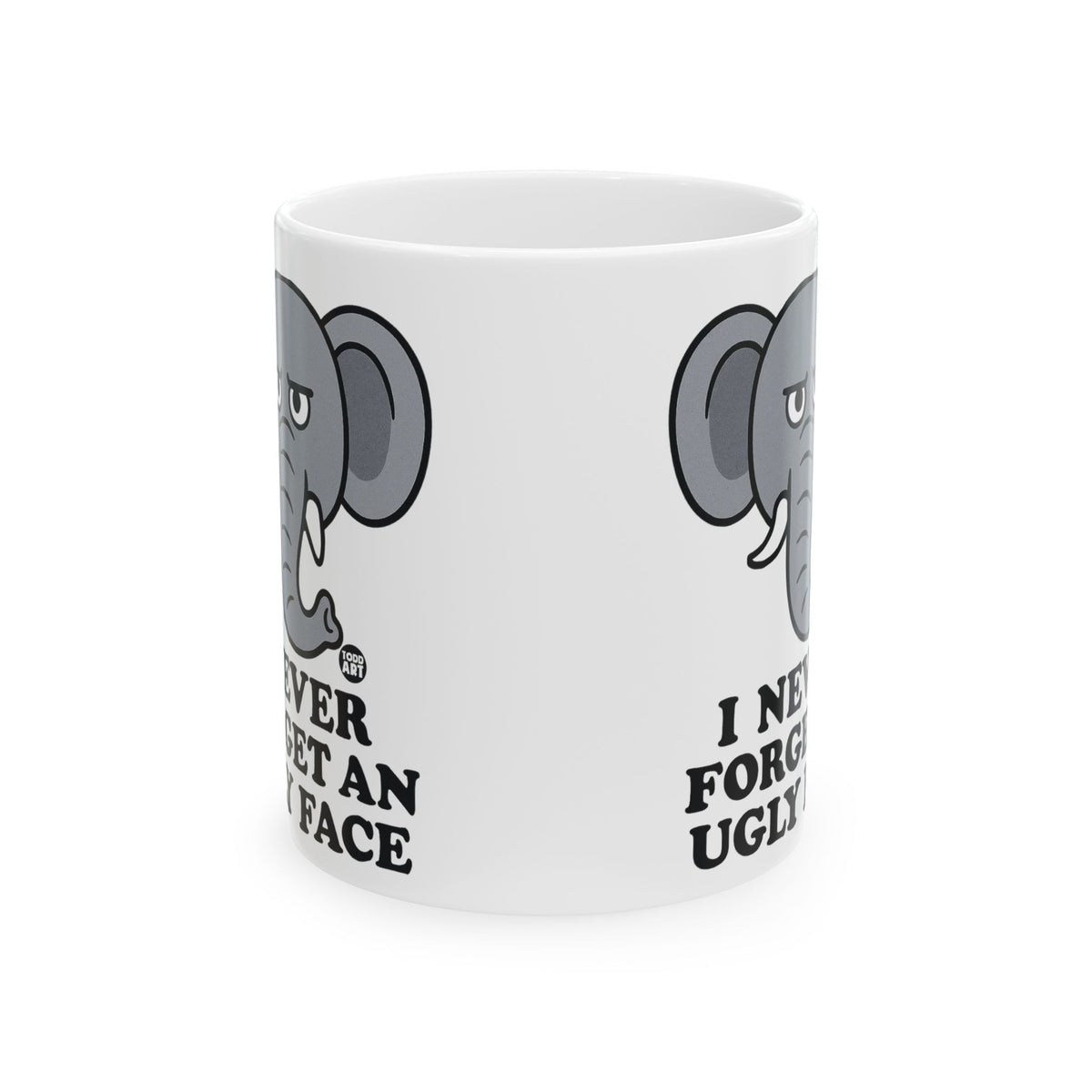 Elephant with an Attitude Todd Art Mug