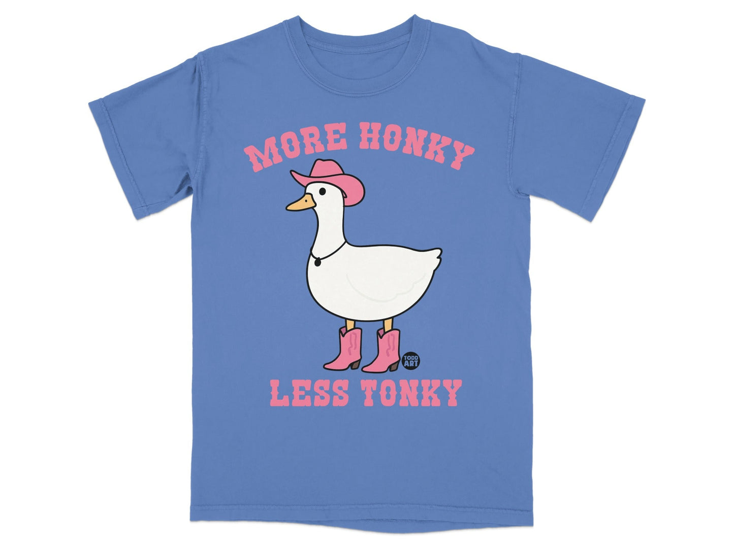 More Honky Less Tonky Duck Design T-shirt