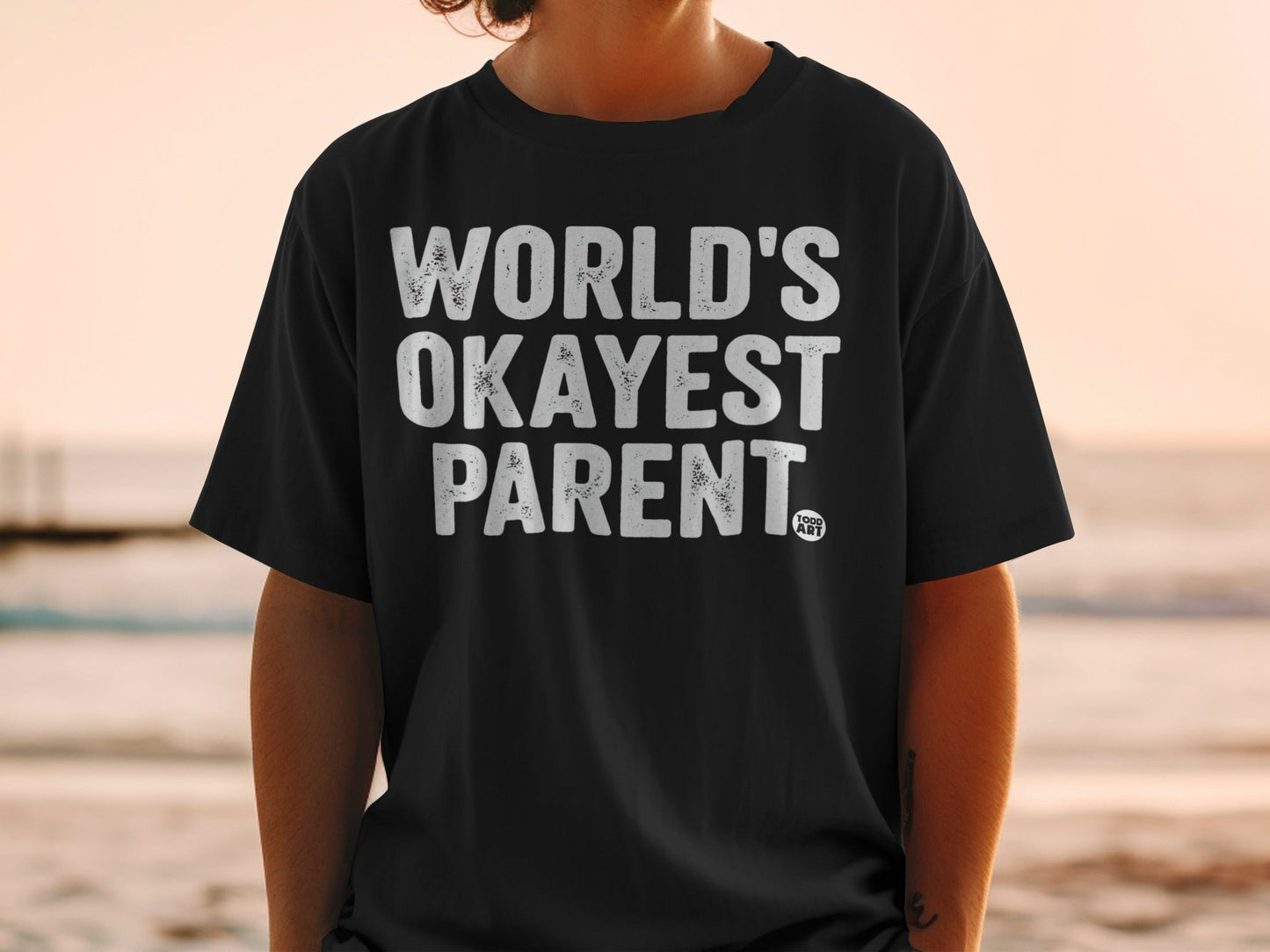 World's Okayest Parent Graphic Printed T-shirt