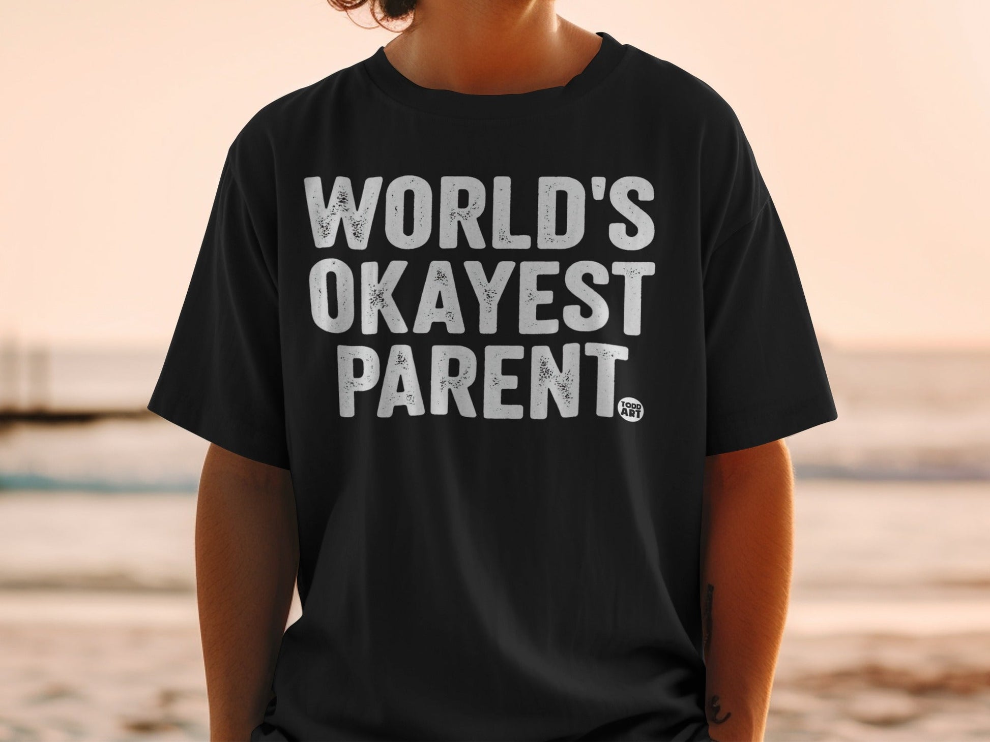 World's Okayest Parent Graphic Printed T-shirt