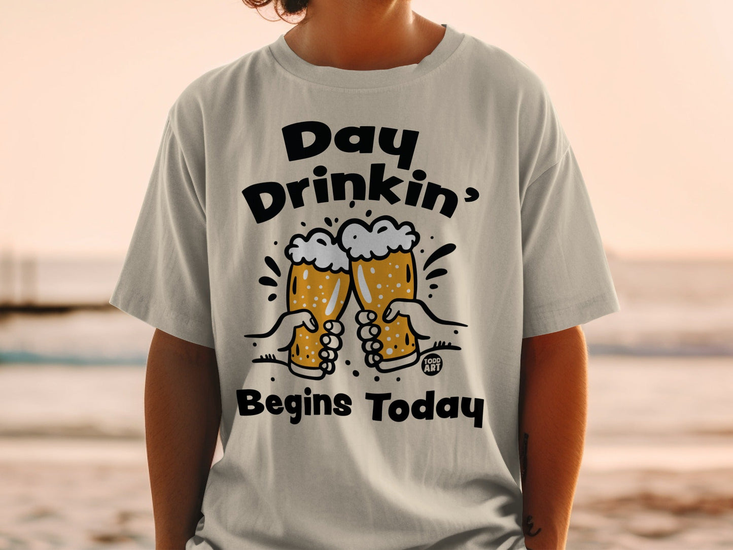 Day Drinkin' Begins Today Graphic T-shirt