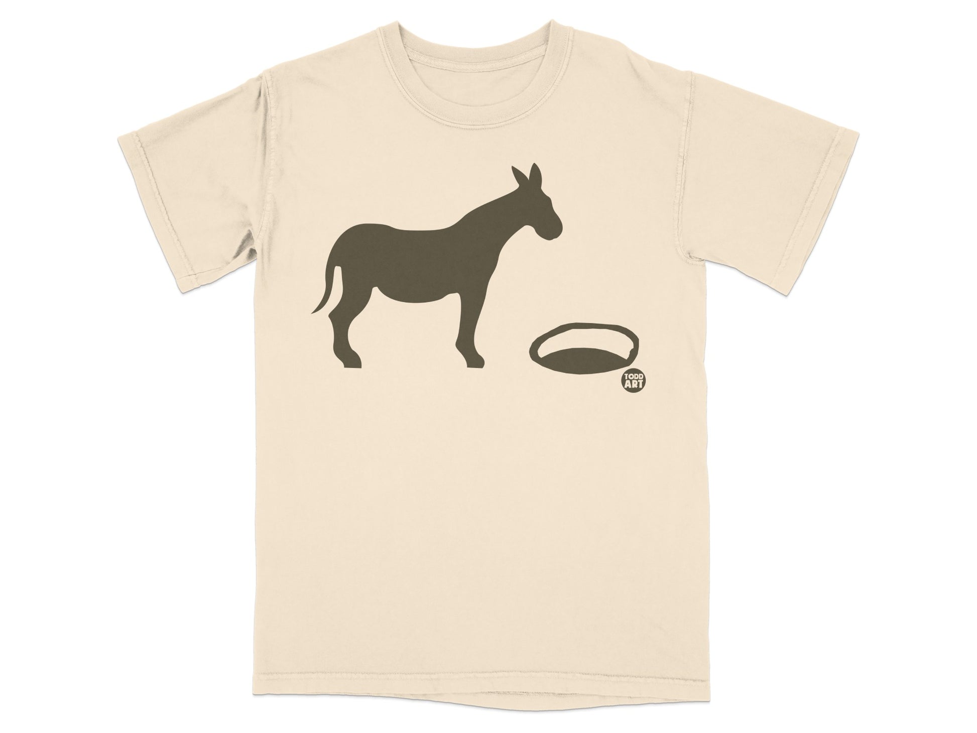Donkey Silhouette Graphic Art Design T-Shirt Product