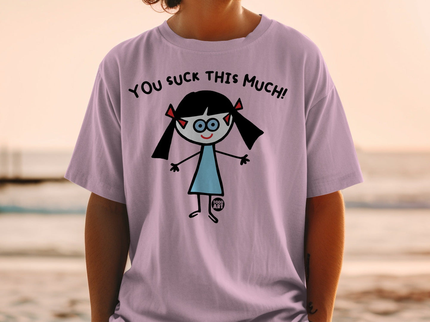You Suck This Much Funny Cartoon Character Shirt