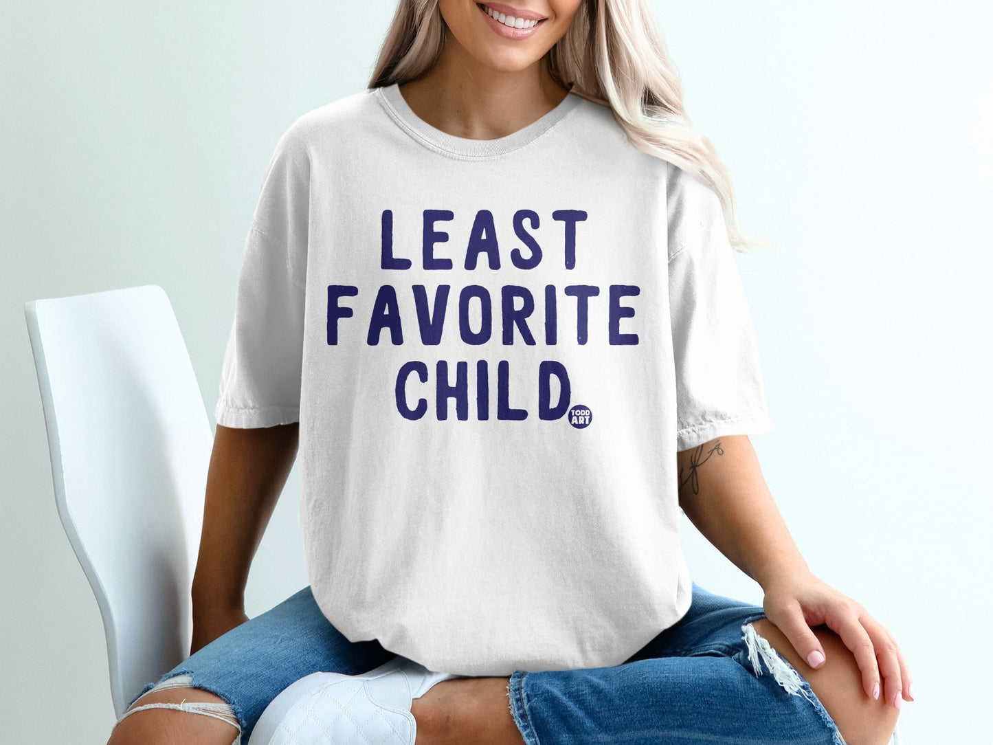 Least Favorite Child Funny Graphic Tee Shirt