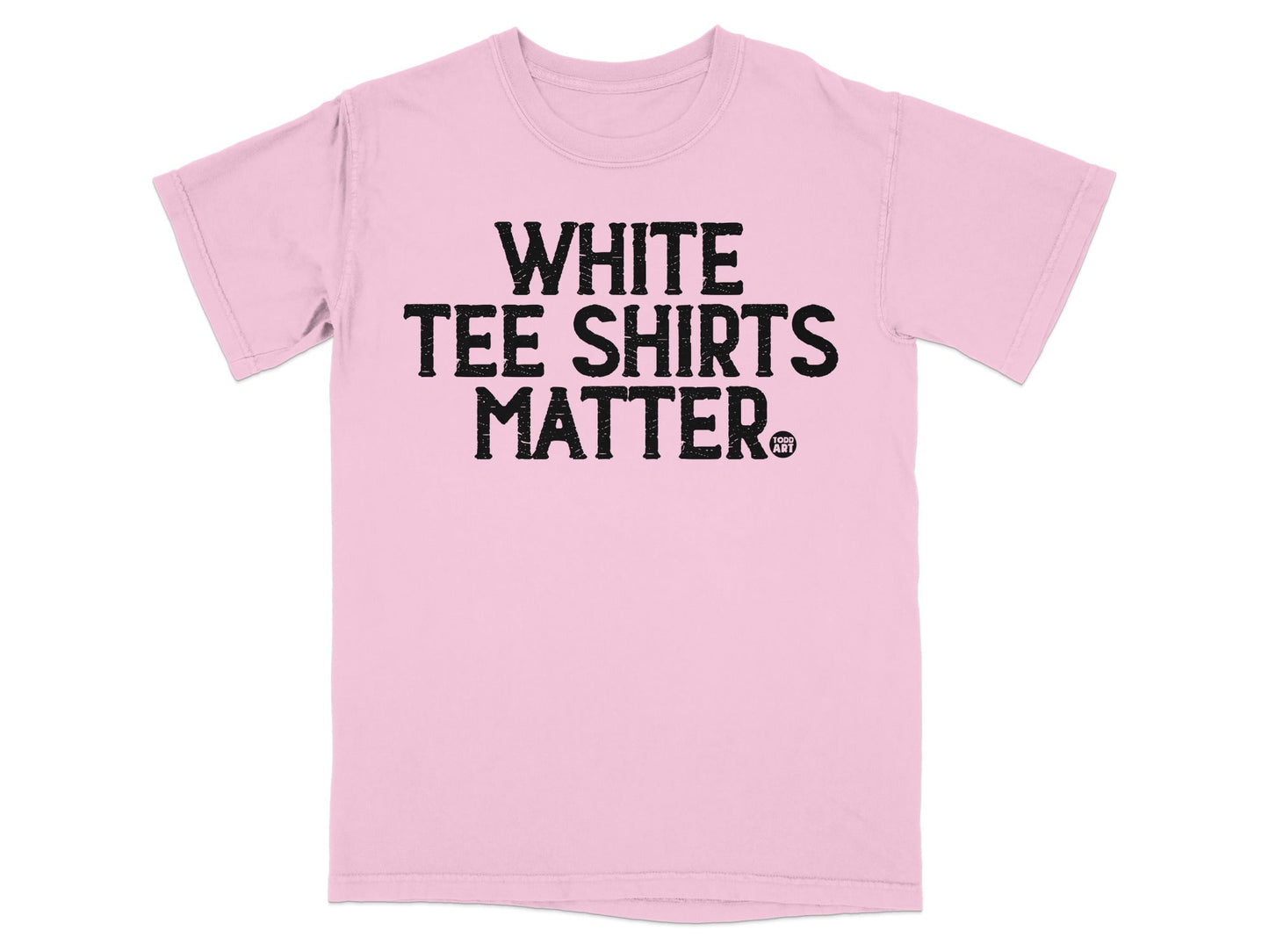 White Tee Shirts Matter Graphic Pink Shirt