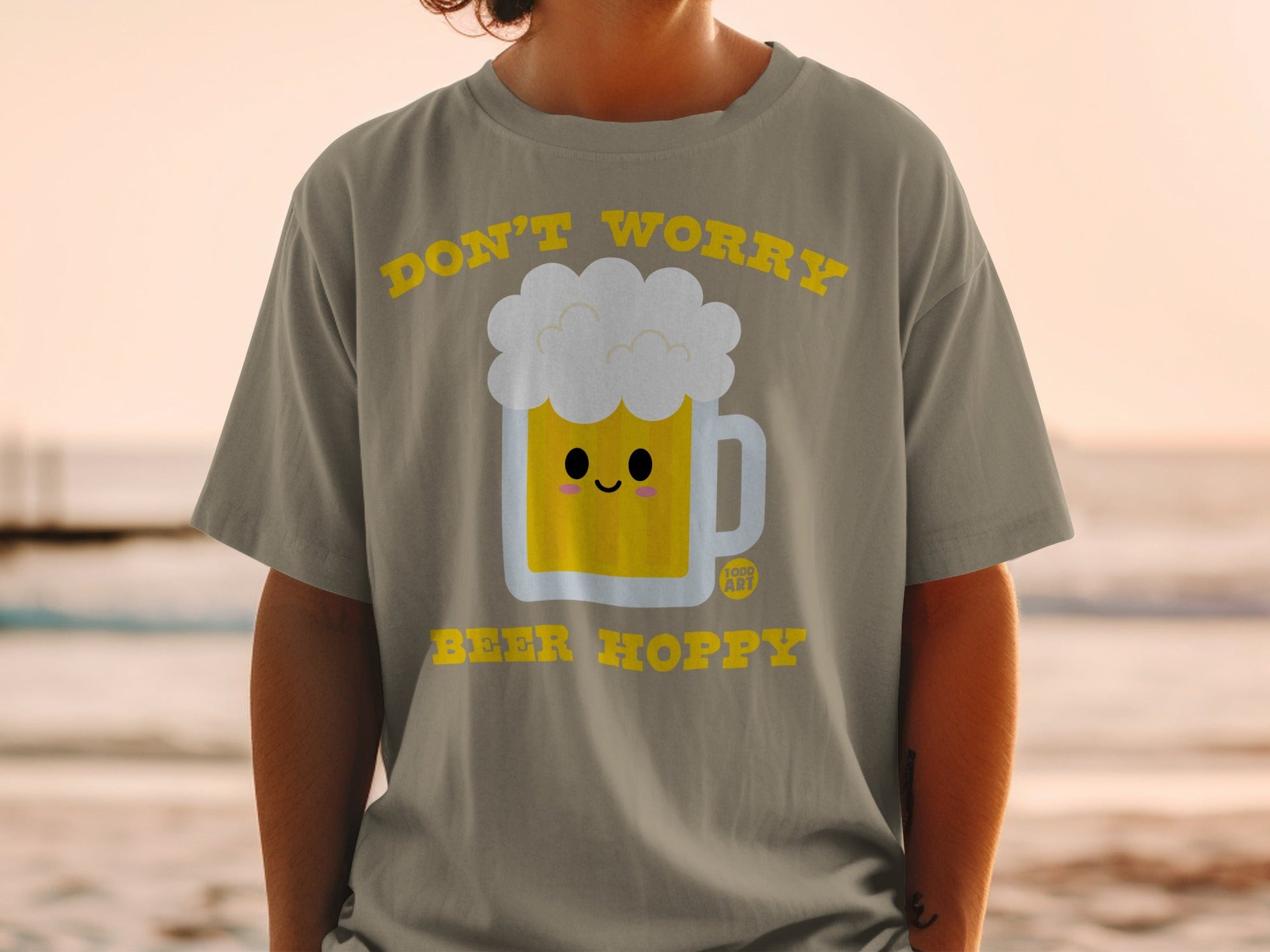 Don't Worry Beer Hoppy Cute Graphic T-Shirt