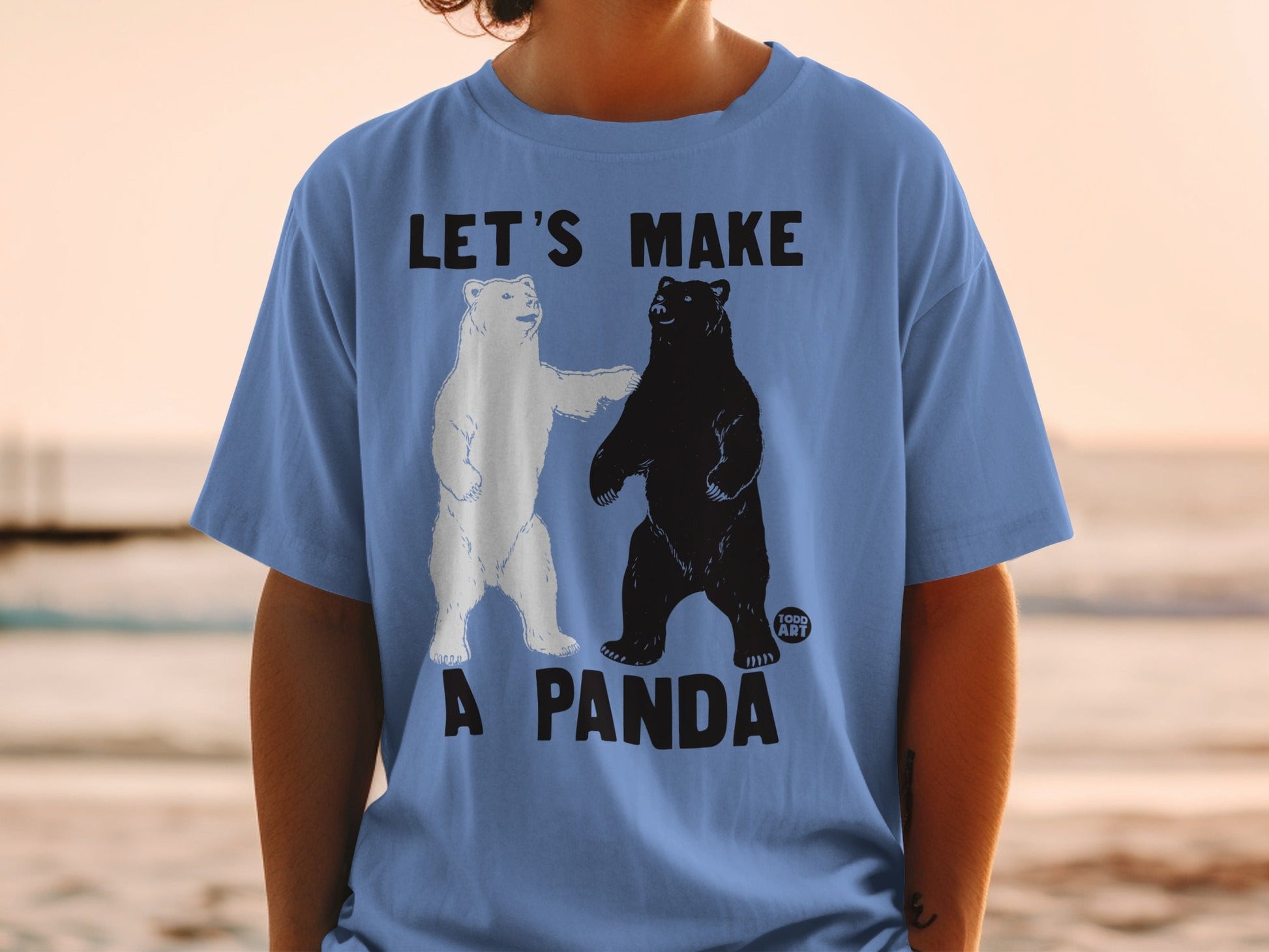 Let's Make A Panda Graphic T-Shirt