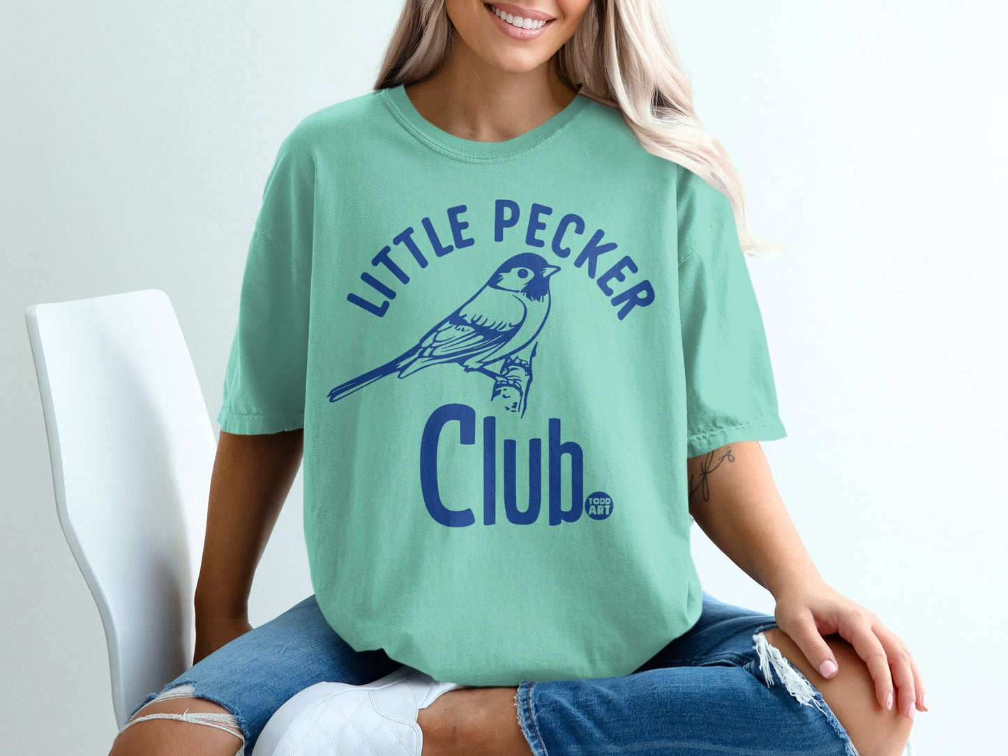 Little Pecker Club Graphic Tee Shirt Casual Top