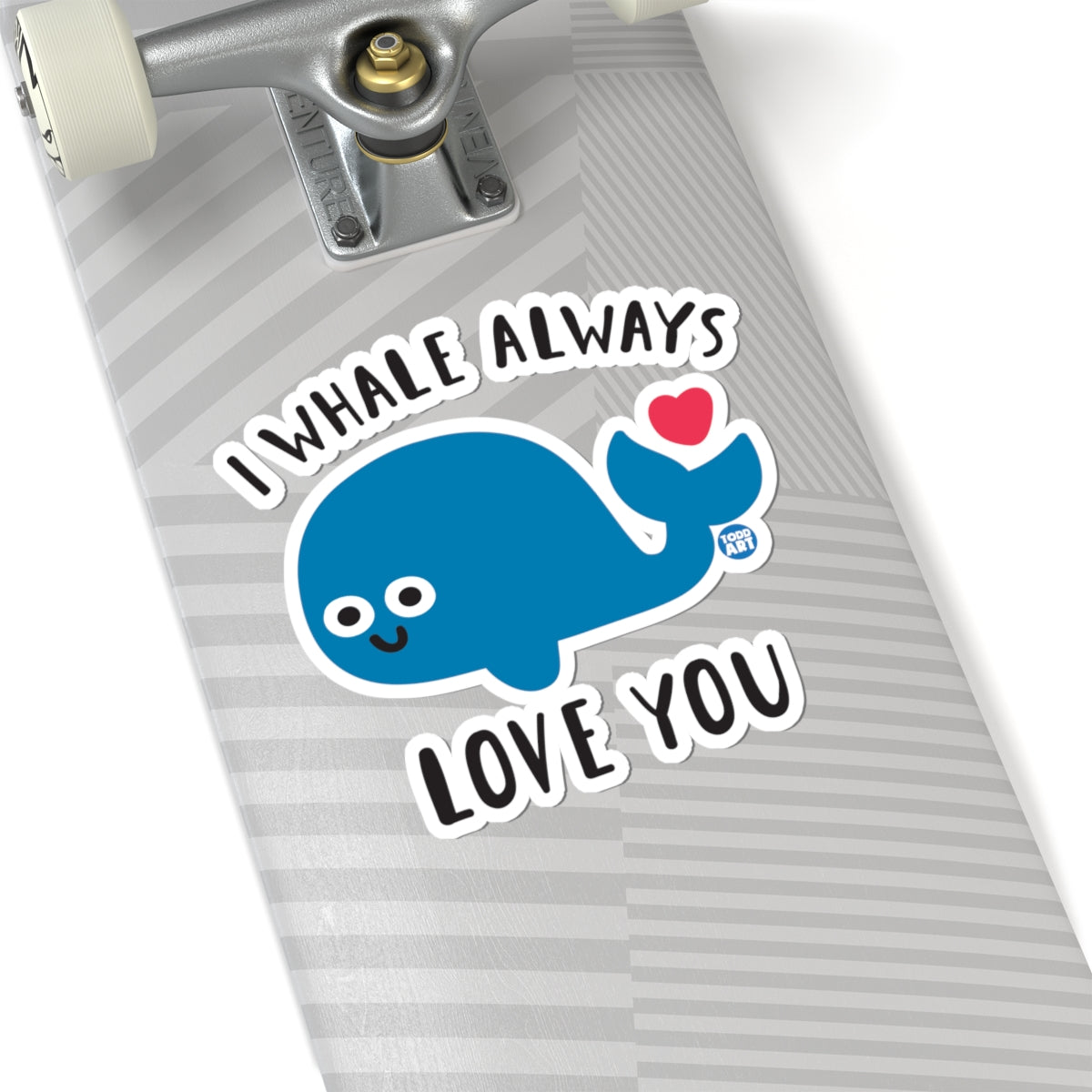 Whale LoveTodd Art Sticker