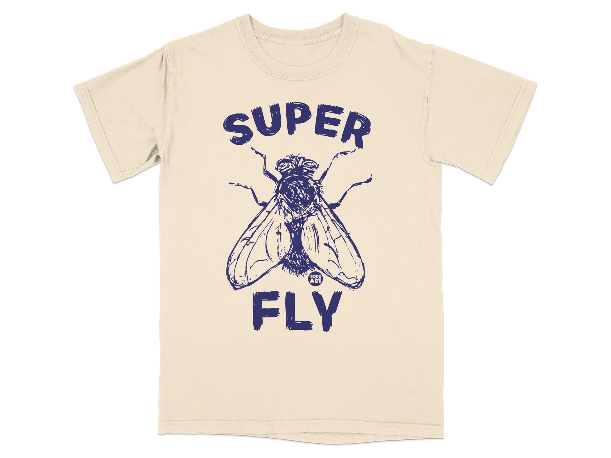 Super Fly Graphic Tee Unique Insect Design Shirt