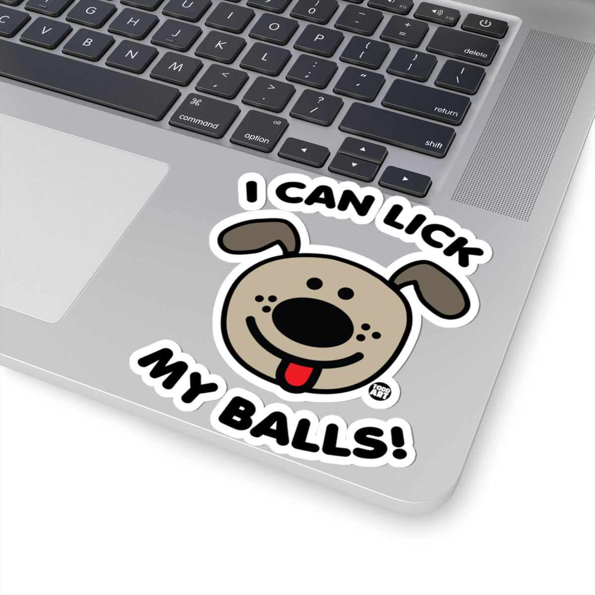 Happy Dog FaceTodd Art Sticker
