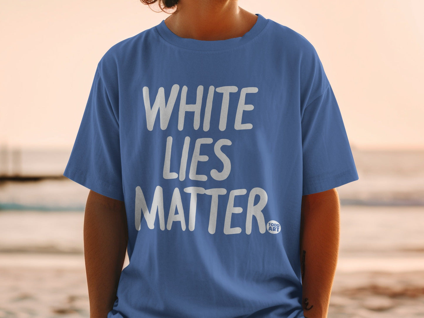 White Lies Matter Graphic Statement T-Shirt