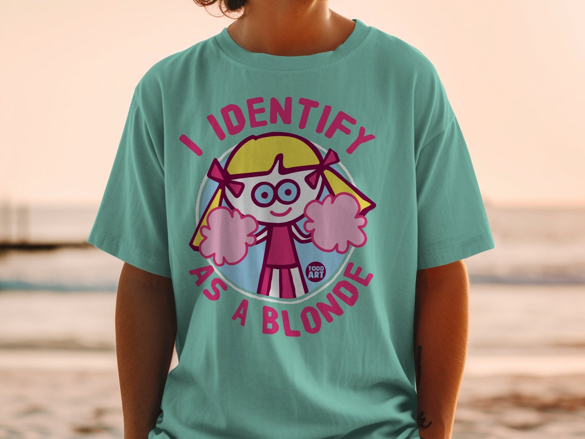 I Identify As A Blonde Graphic T-Shirt