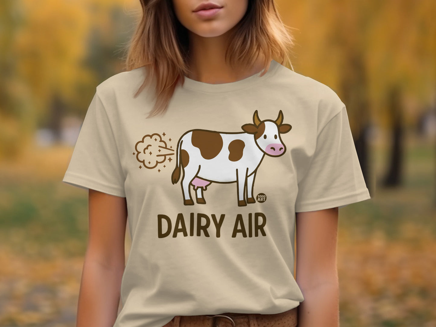 Funny Dairy Air Graphic T-Shirt for Humor Lovers