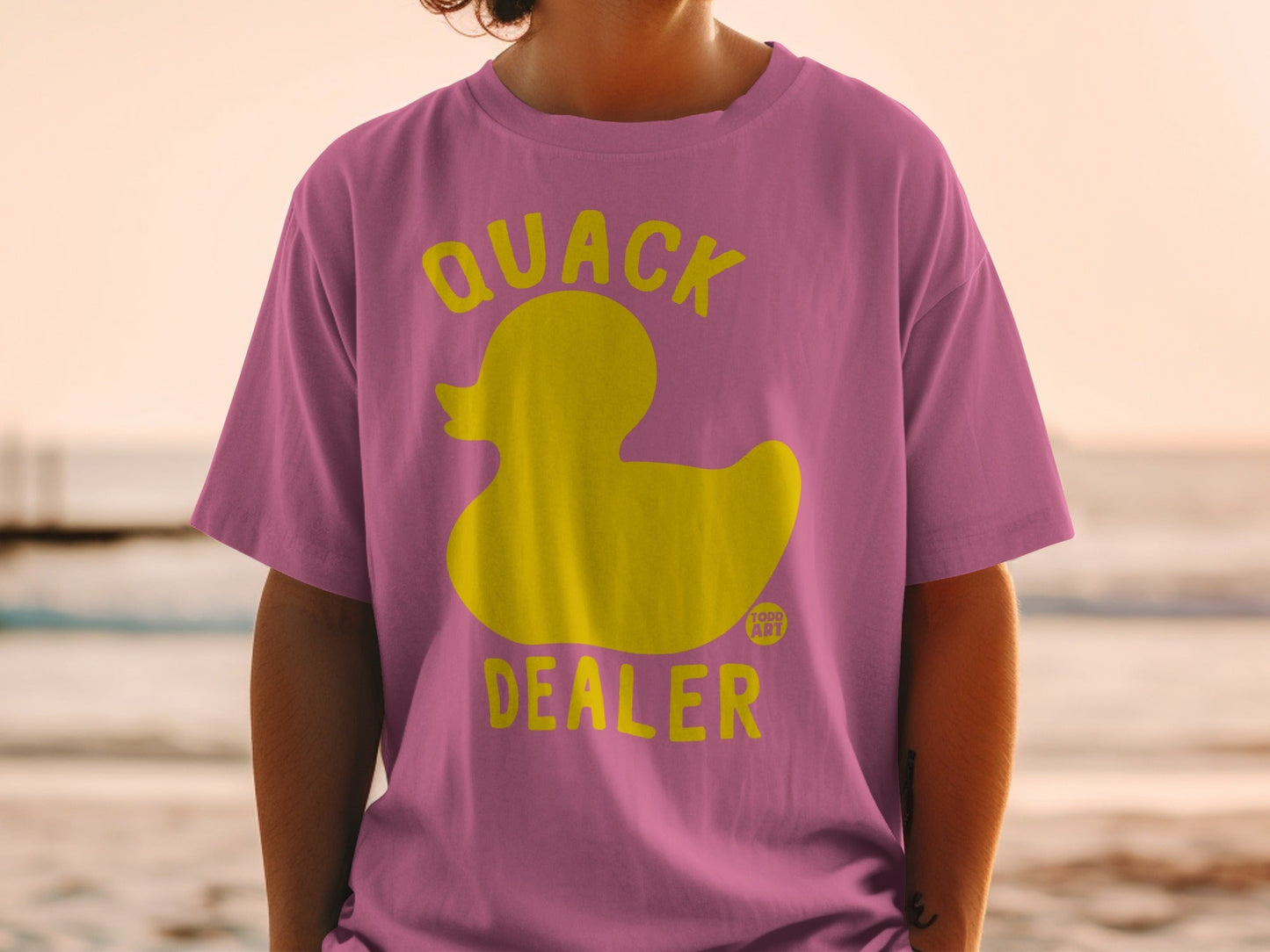 Quack Dealer Duck Graphic Design T-shirt
