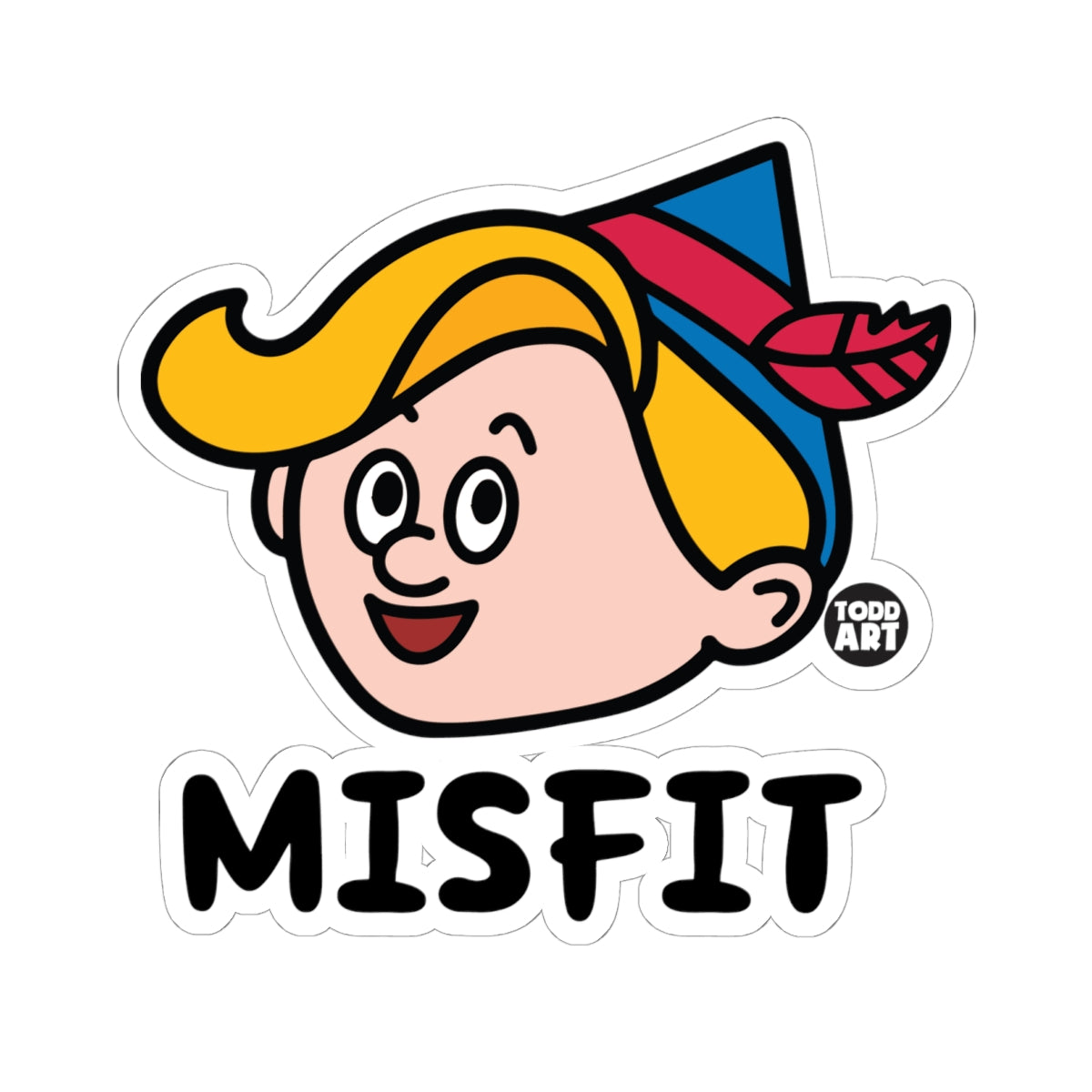 Misfit Todd Art Sticker