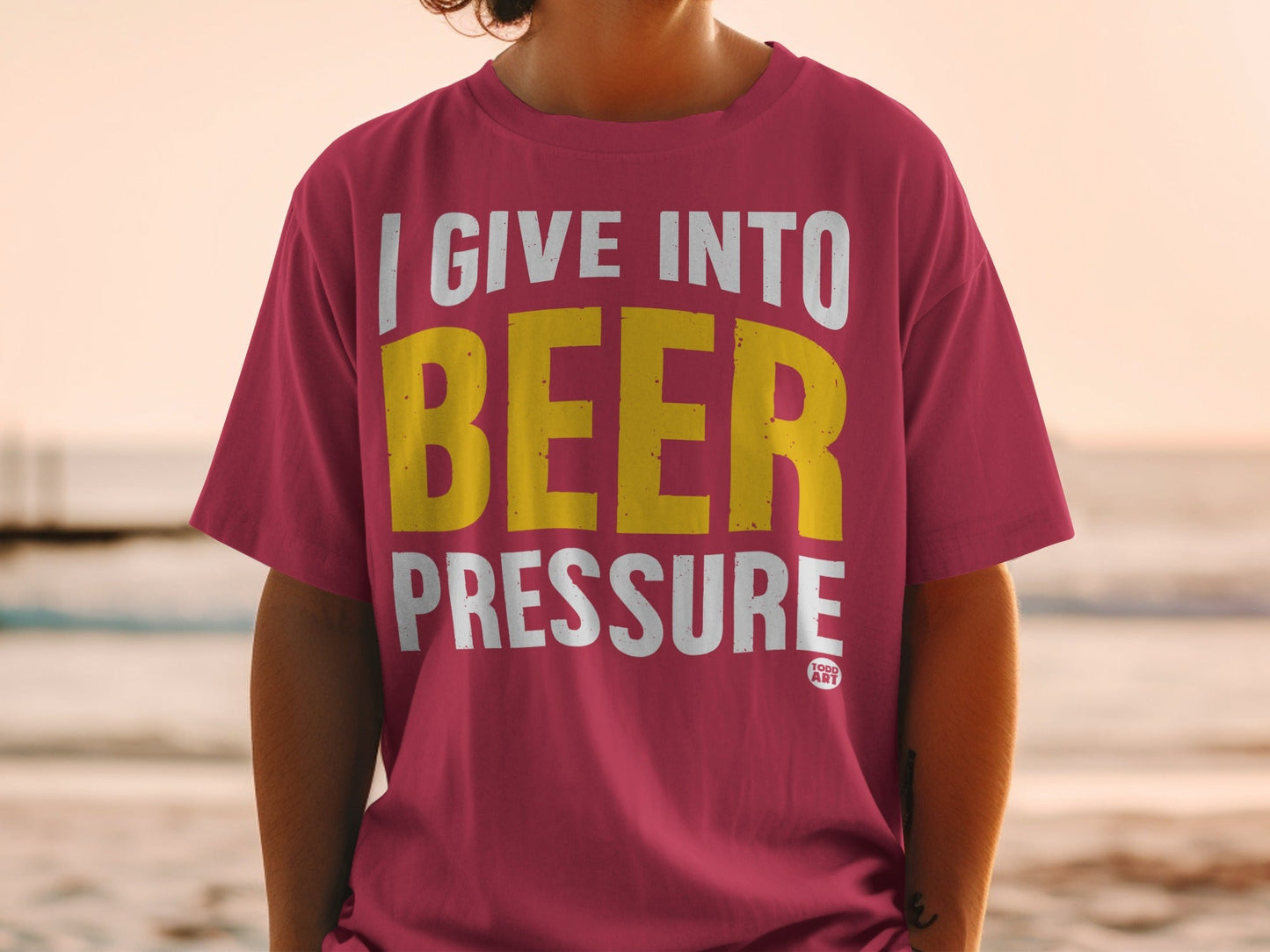 I Give Into Beer Pressure Graphic T-Shirt