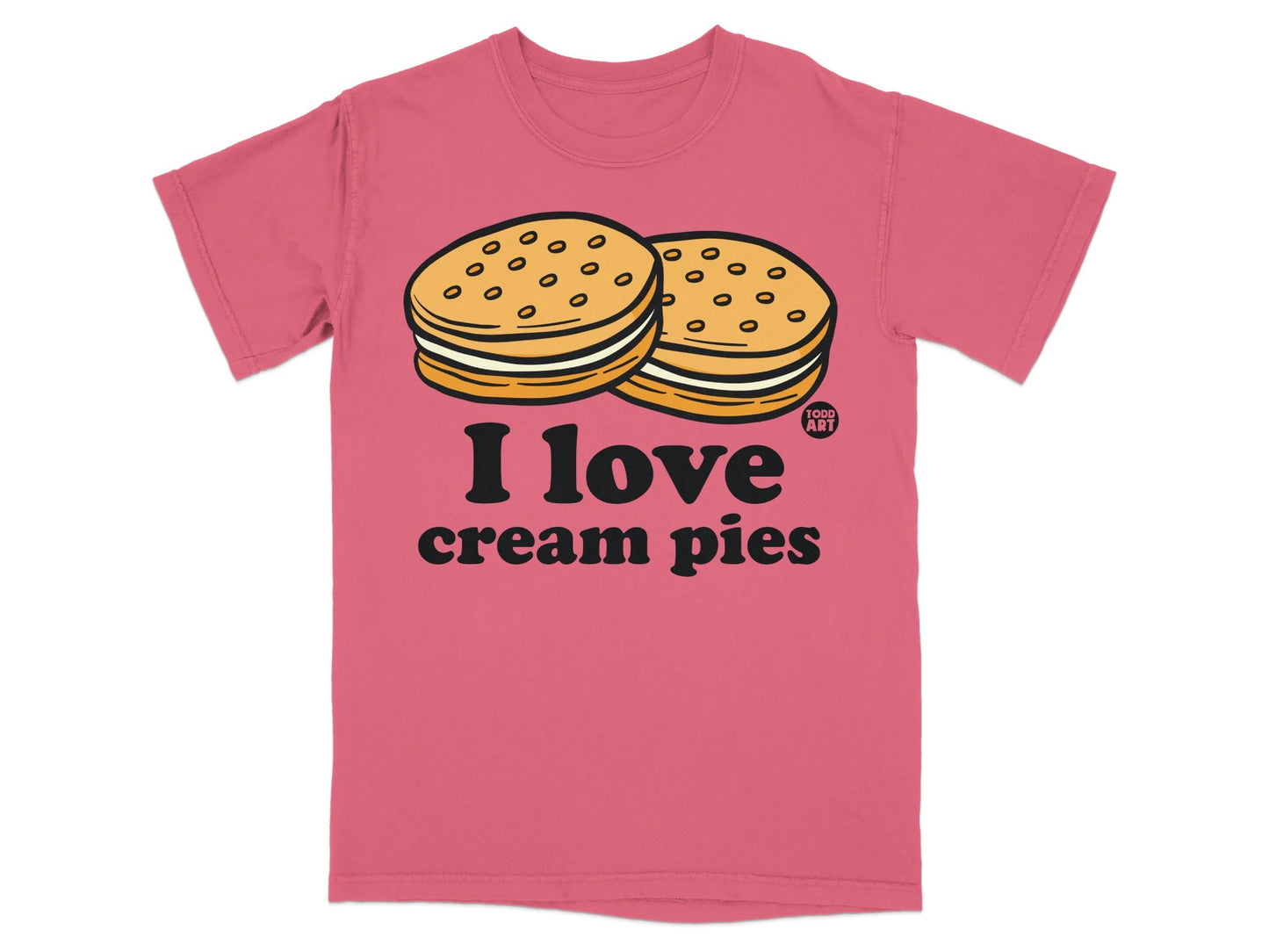 I Love Cream Pies Graphic T-Shirt Design