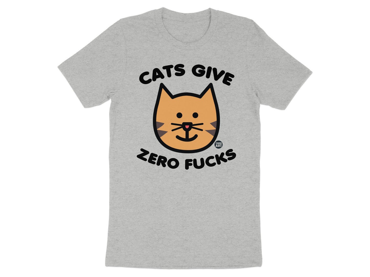 Cats Give Zero Fucks Funny T-shirt for Cat Lovers
