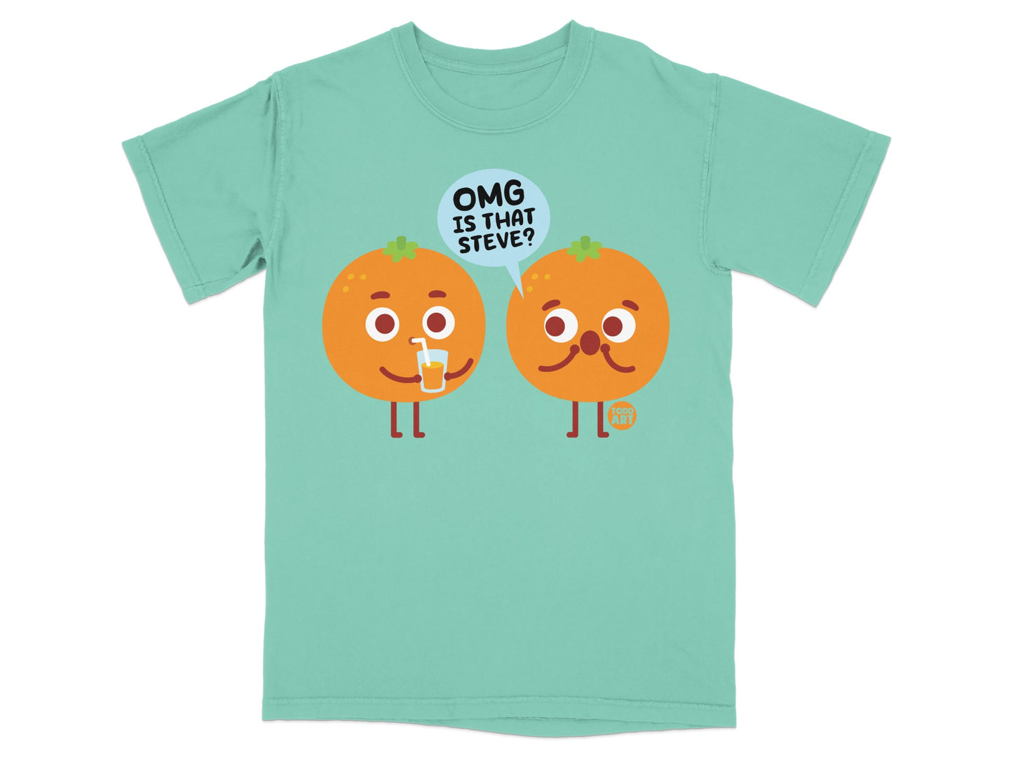 OMG IS THAT STEVE? orange characters funny juice product type