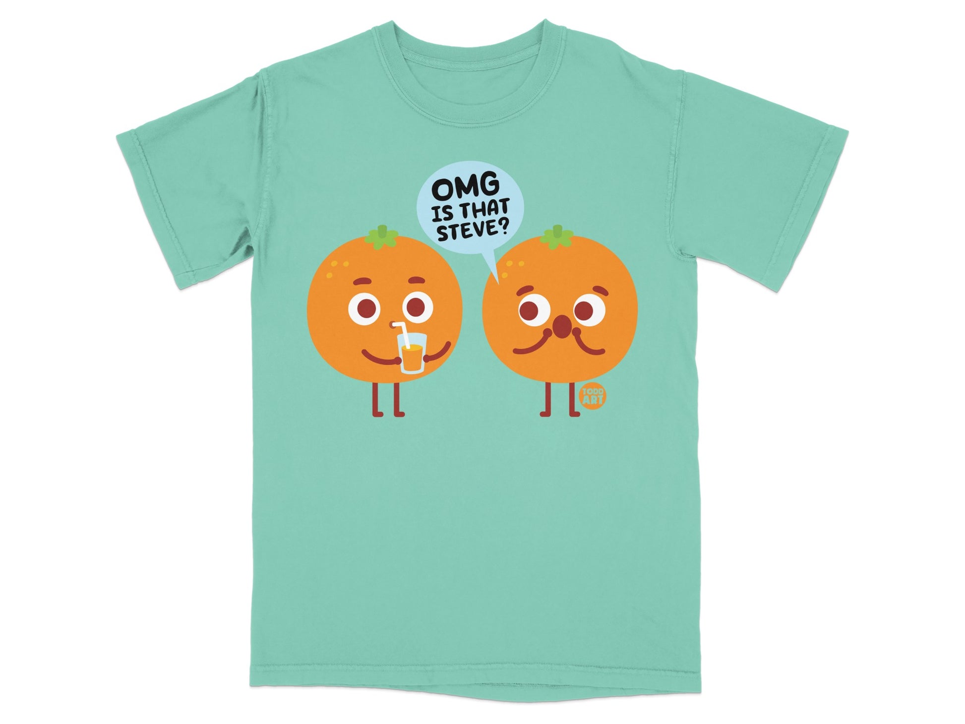OMG IS THAT STEVE? orange characters funny juice product type