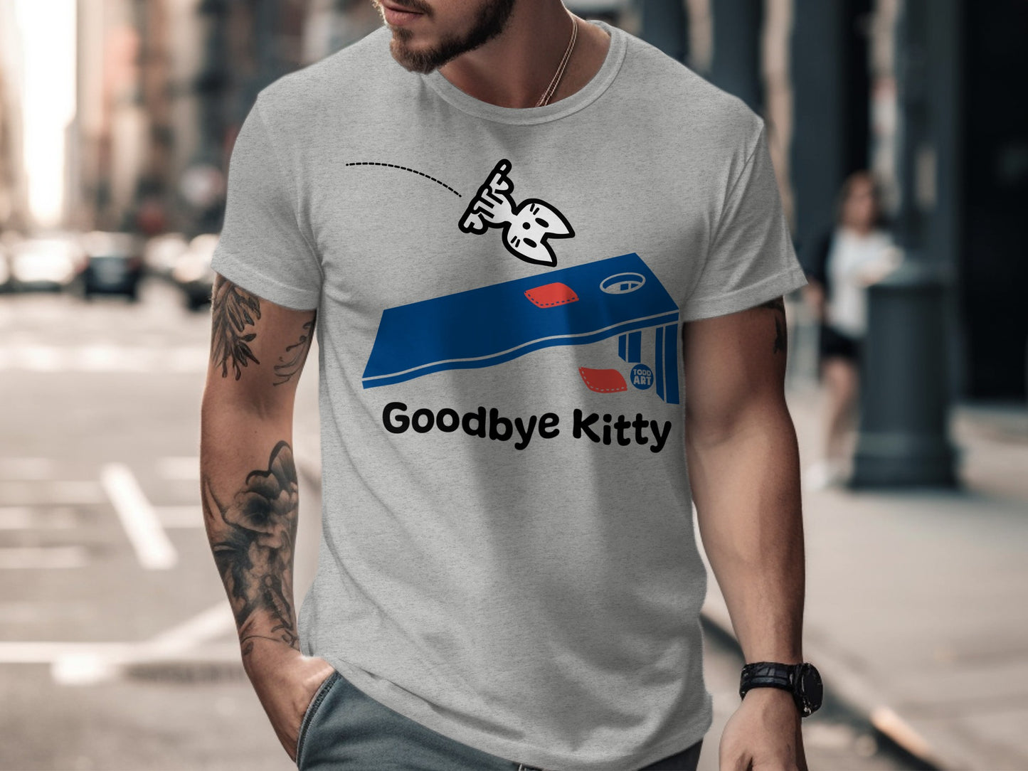 Goodbye Kitty Graphic Tee Hilarious Design Shirt