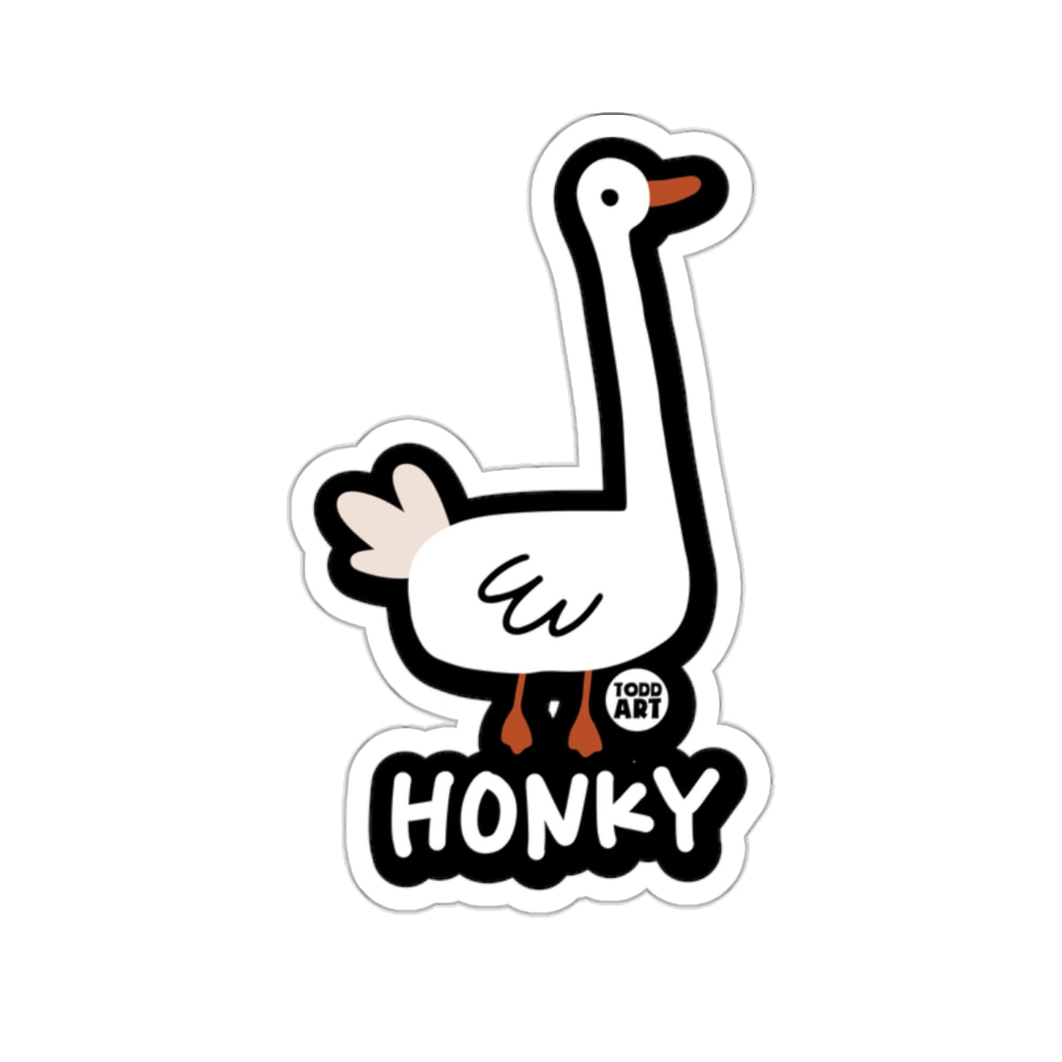 Honky Goose Todd Art Custom Cartoon Sticker