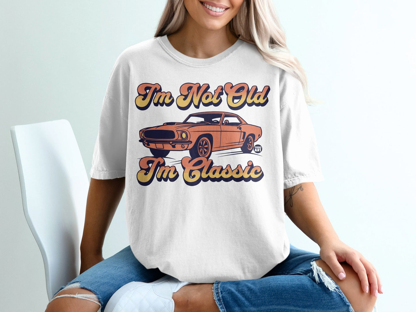 I'm Not Old I'm Classic Vintage Car Graphic Tee