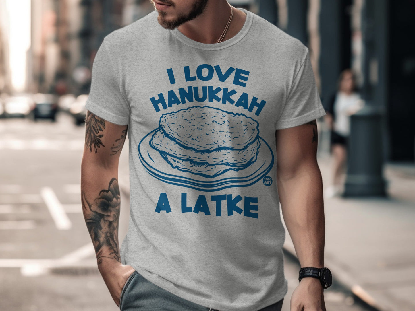 I Love Hanukkah A Latke Graphic T-Shirt Product