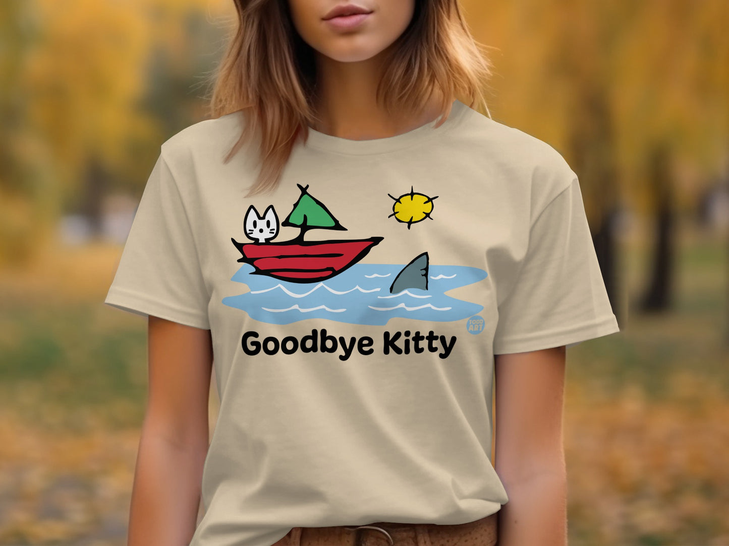 Goodbye Kitty Fun Graphic T-shirt for Cat Lovers