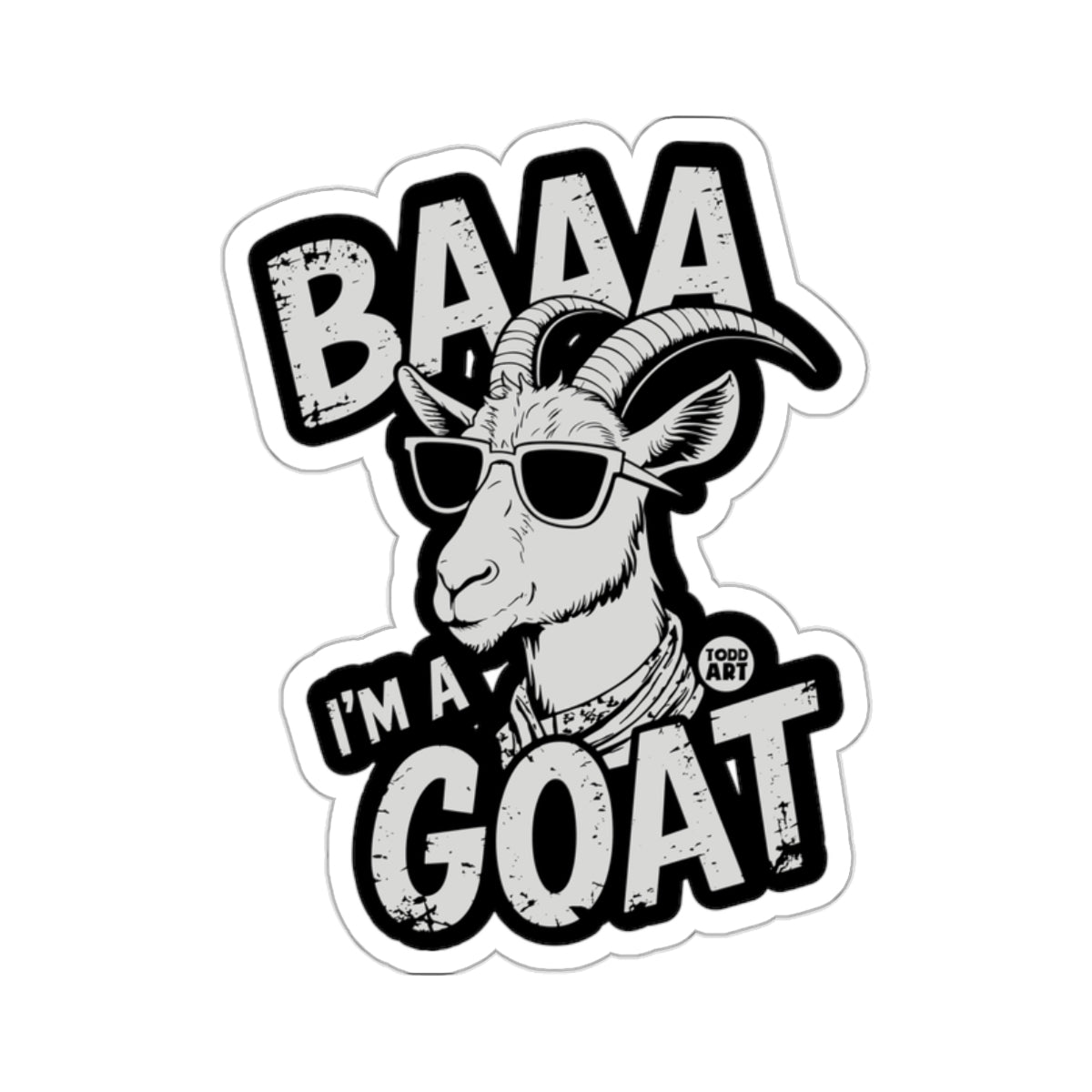 BAAA I'm A GOAT Funny Sunglasses Sticker Product