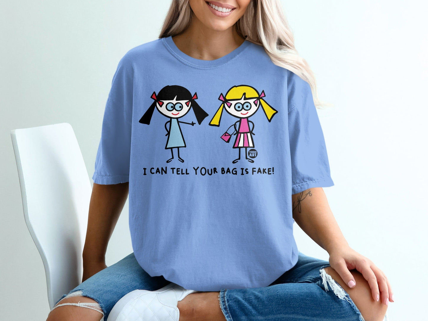 I Can Tell Your Bag is Fake Cartoon Characters Shirt