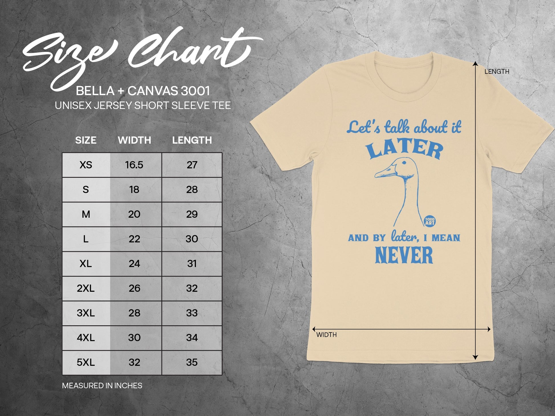Let's Talk About It Later Never Unisex Jersey Tee
