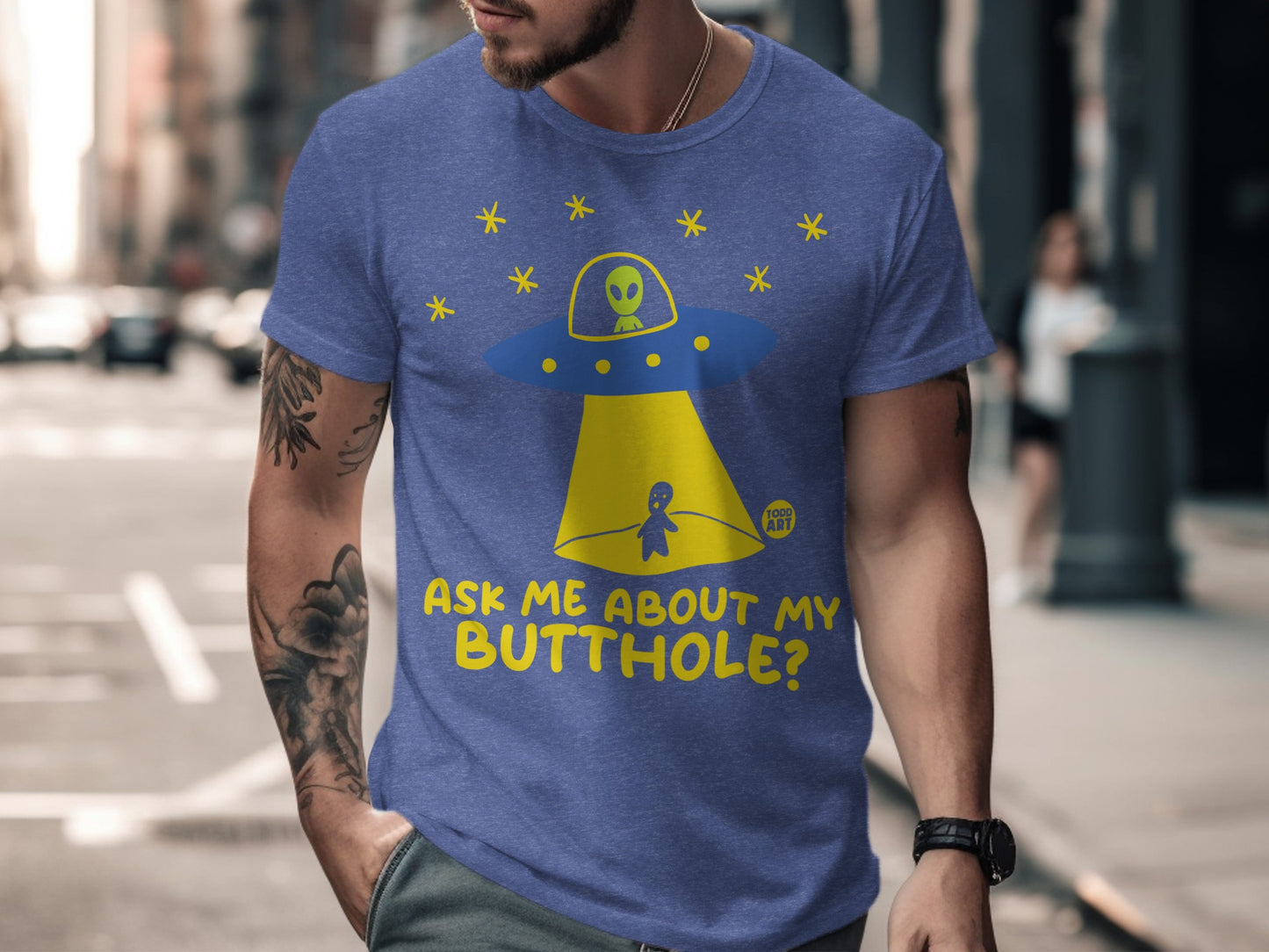 Ask Me About My Butthole UFO T-Shirt product