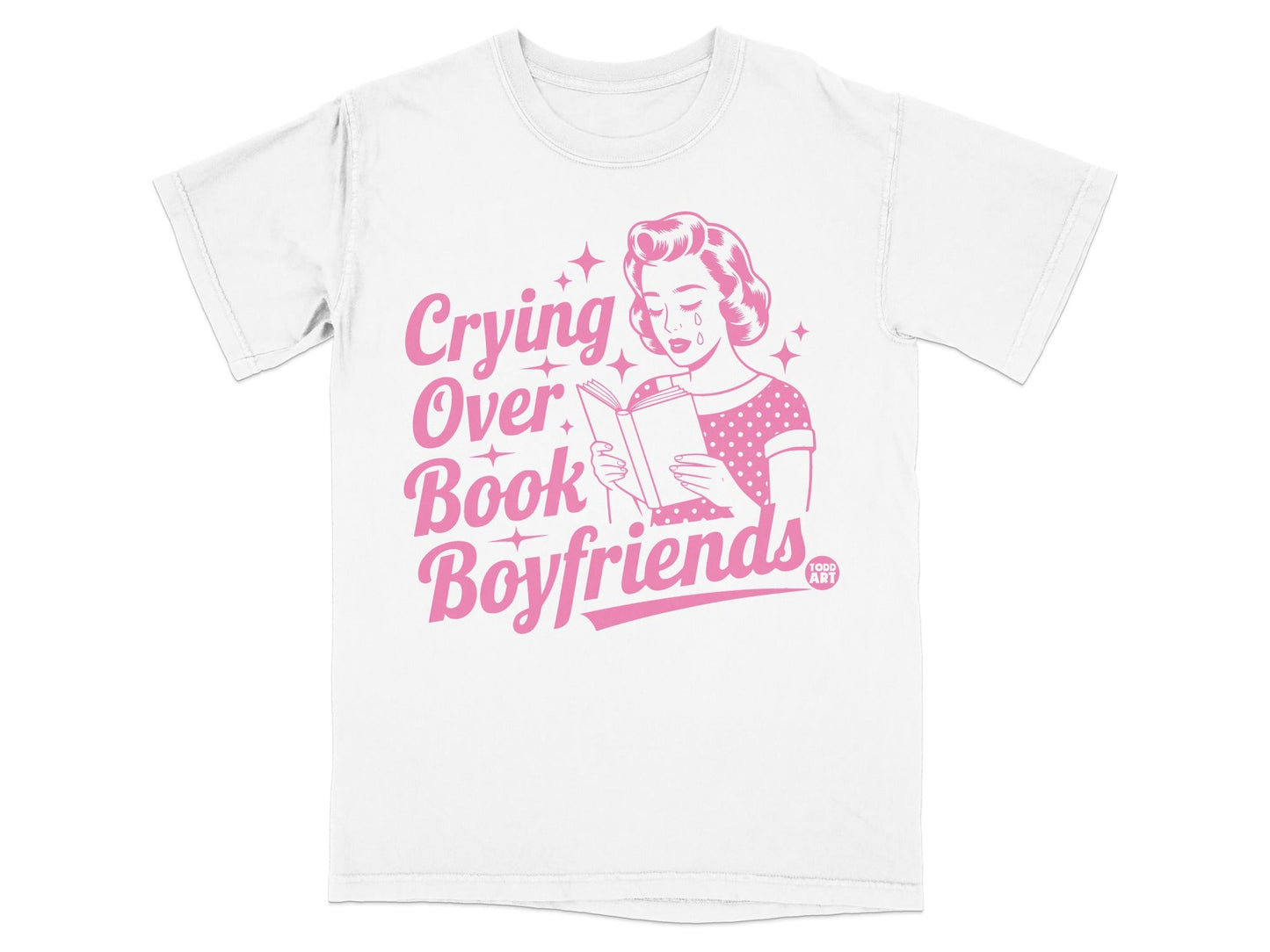 Crying Over Book Boyfriends Graphic T-Shirt