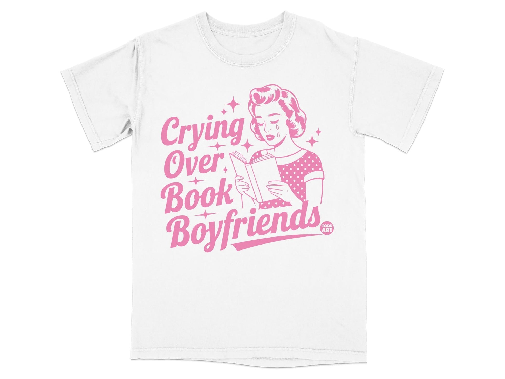 Crying Over Book Boyfriends Graphic T-Shirt