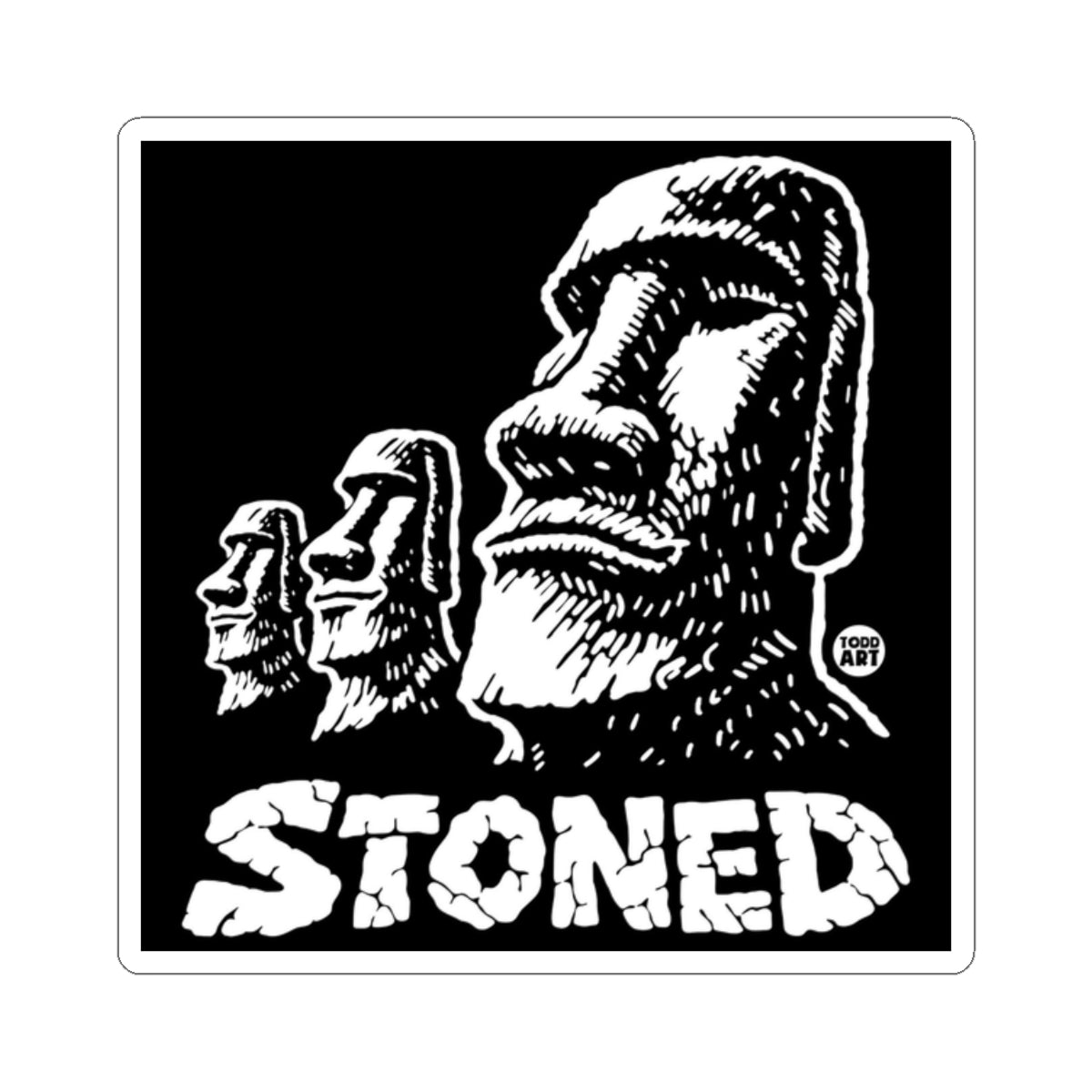 Stoned Todd Art Sticker