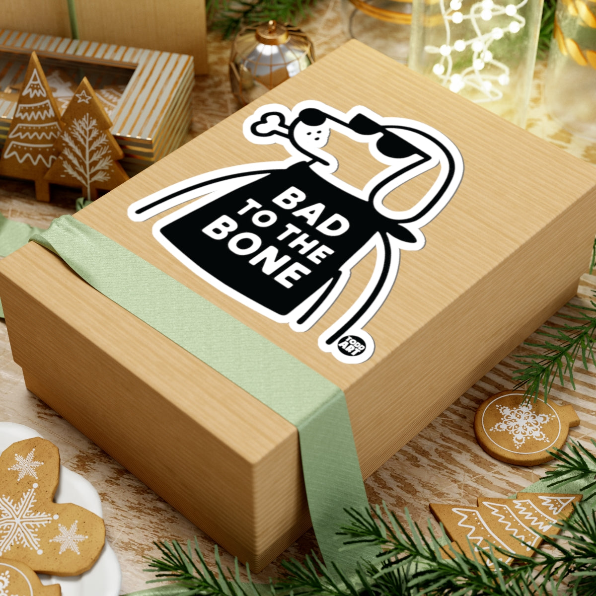 Bad to the BoneTodd Art Sticker