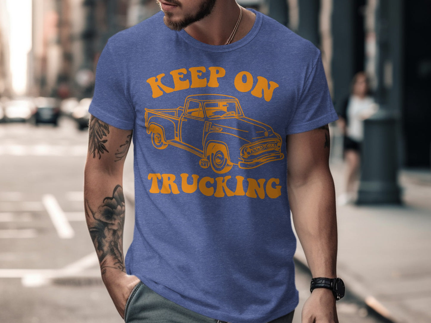 Keep On Trucking Graphic Tee for Casual Wear
