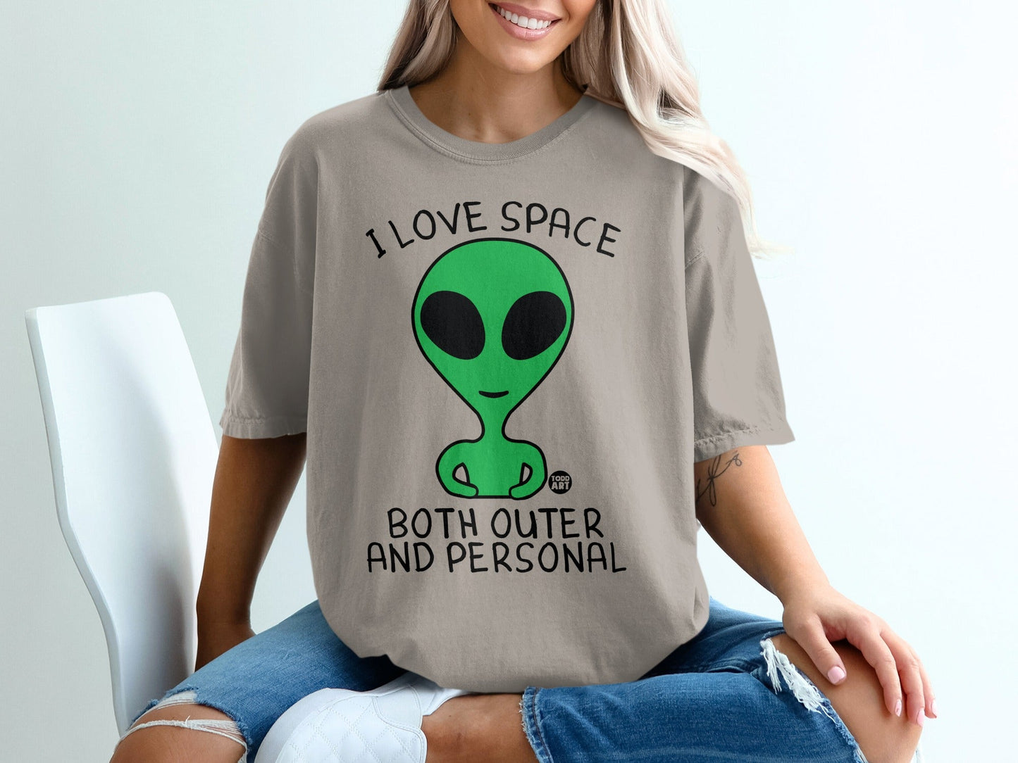 I Love Space Both Outer and Personal Alien Shirt