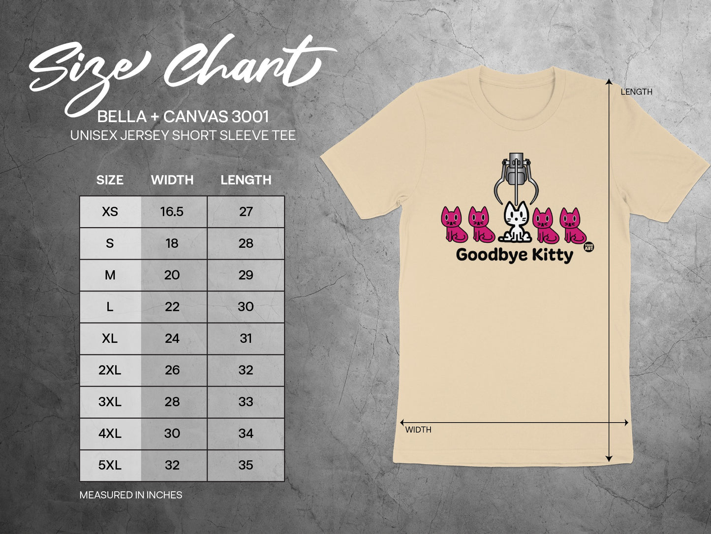Goodbye Kitty Unisex Jersey Short Sleeve Tee