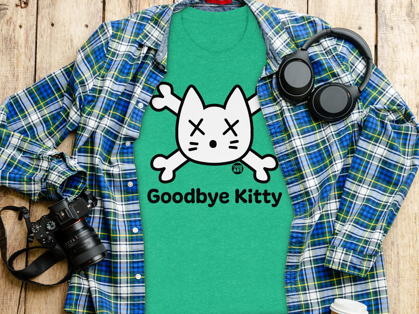 Goodbye Kitty Cute and Fun Graphic Tee product